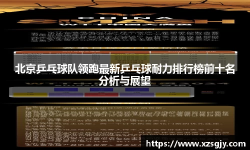 北京乒乓球队领跑最新乒乓球耐力排行榜前十名分析与展望